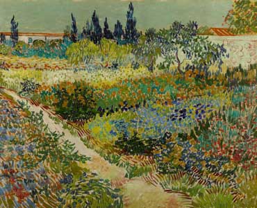 jardin à Arles de Van Gogh tableau