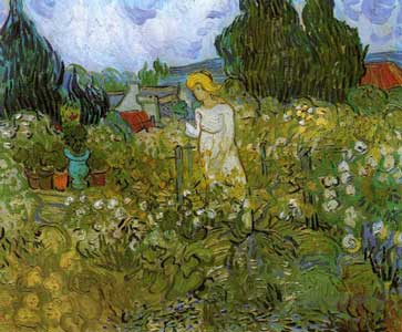 Mademoiselle Gachet dans son jardin de Van Gogh tableau