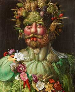 Vertumne de Giuseppe Arcimboldo. tableau